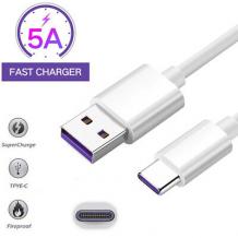 Оригинален USB кабел за Huawei Y7 2018 / Y7 2018 Prime - бял