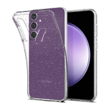 Луксозен силиконов калъф / кейс / Crystal Case TPU за Samsung A35 - прозрачен / брокат