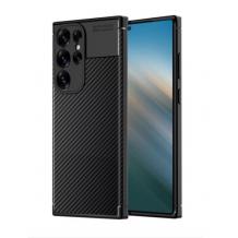 Луксозен силиконов калъф / кейс / TPU Auto Focus за Samsung S25 Ultra - черен / Carbon