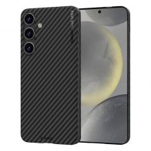 Луксозен гръб / кейс / X-Level Nano Fiber Series за Samsung S25 - черен