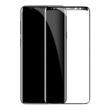3D full cover Tempered Glass Screen Protector Baseus за Samsung S9 G960 / Извит стъклен скрийн протектор Baseus за Samsung S9 G960 - черен