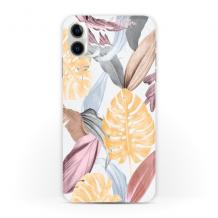 Силиконов калъф / гръб / TPU за Samsung A10 - цветни листа