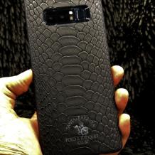 Луксозен твърд гръб със силиконова кант за amsung Note 8 N950 - Santa Barbara Polo Club Knight / Black Snake