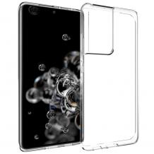Силиконов калъф / гръб / TPU NORDIC Jelly Case за Samsung S21 Ultra - прозрачен