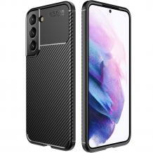 Луксозен силиконов калъф / гръб / кейс TPU case Auto Focus за Samsung S23 Plus 5G - черен кейс / Carbon