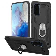 Силиконов гръб Spigen със стойка и магнитно захващане за Samsung S20 Plus – черен