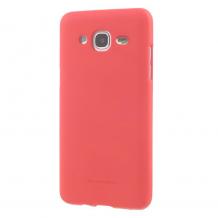 Луксозен силиконов калъф / гръб / TPU Mercury GOOSPERY Soft Jelly Case за Samsung J3 / J3 2016 J320 - корал