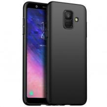 Силиконов калъф / гръб / TPU Case за Samsung A8 2018 A530F - черен / мат
