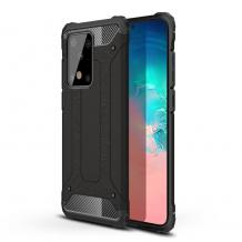 Силиконов гръб TPU Spigen Hybrid с твърда част за Samsung S20 Ultra - черен