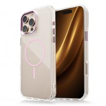 Силиконов калъф / кейс Clear Thin Magsafe iPhone 17 Pro Max (6.9) - Розов