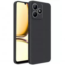 Силиконов калъф / гръб / кейс TPU Silicone Soft Cover case за Realme C53 - черен със защита за камерата