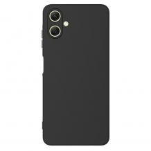 Силиконов калъф / кейс / Nano TPU за Samsung A07 4G - черен гръб със защита за камерата