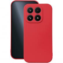 Силиконов калъф / кейс за Xiaomi 17 - червен гръб със защита за камерата