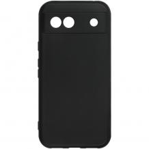 Силиконов калъф / гръб / TPU кейс за Google Pixel 8a - черен кейс със защита за камерата