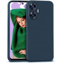 Силиконов калъф / гръб / TPU кейс за Realme C55 - тъмносин със защита за камерата