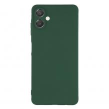 Силиконов калъф / гръб / TPU кейс за Samsung A07 4G- тъмнозелен със защита на камерата