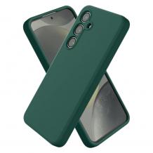 Силиконов калъф / кейс / за Samsung A37 5G - тъмнозелен гръб със защита за камерата