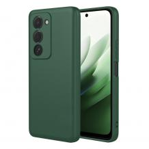 Силиконов калъф / кейс / за Xiaomi Redmi 15 - Тъмнозелен гръб със защита за камерата
