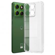 Силиконов калъф / кейс / за Motorola Moto Edge 70 - прозрачен гръб със защита за камерата