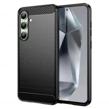 Силиконов калъф / гръб / кейс за Samsung S24 FE - черен / carbon