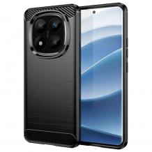 Силиконов калъф / гръб / кейс за Xiaomi Redmi Note 14 Pro+ Plus - черен / carbon