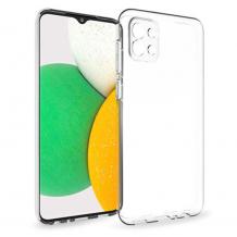 Луксозен силиконов калъф / гръб / TPU кейс 2.0mm за Samsung А03 - прозрачен със защита за камерата