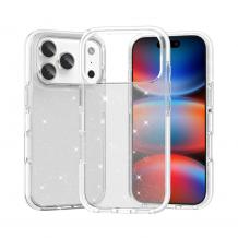 Луксозен силиконов калъф / кейс / Crystal Case TPU за Apple iPhone 17 Pro Max (6.9) - прозрачен / брокат