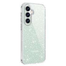 Луксозен силиконов калъф / кейс / Crystal Case TPU за Samsung A57 - прозрачен / брокат