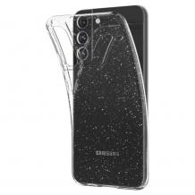 Силиконов калъф / гръб / TPU кейс за Samsung A35 - прозрачен със брокат