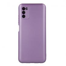 Силиконов калъф / гръб / TPU кейс Metallic Cover за Samsung S21 FE