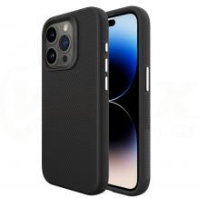 Силиконов твърд калъф / кейс / Vmax Triangle за iPhone 15 Pro Max (6.7) - черен гръб