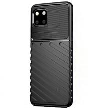 Луксозен силиконов калъф / гръб / TPU за Apple iPhone 11 Pro Max 6.5" - черен / Bozzy Rugged
