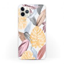 Силиконов калъф / гръб / TPU за Samsung A40 - цветни листа
