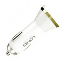 Зарядно за кола LDNIO DL-DC219 / DC 12V -24V / с 2 USB порта 5V / 2.1A за Samsung , Sony , HTC , Nokia , LG , Huawei, ZTE, Lenovo и др