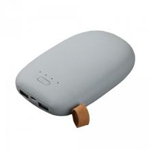 Външна батерия / Power Bank Stone 10 400 mAh за Samsung, Apple, Lenovo, Alcatel, LG, HTC, Sony, Nokia, Alcatel, Huawei и др - сив / камък