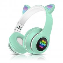 Стерео LED слушалки Bluetooth Cat Ear / Wireless Headphones / безжични LED слушалки Cat Ear P33M