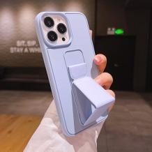 Луксозен гръб / кейс / със стойка за Samsung S23 - лилав