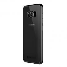 Луксозен гръб TOTU Design за Samsung S8 Plus G955 - прозрачен / черен кант