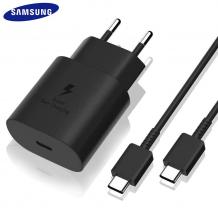 Оригинално зарядно комплект с кабел за Samsung S23 FE 220V EP-TA800 Super Charge 25W