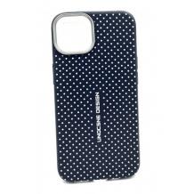 Силиконов калъф / кейс / TPU Case Umocsne design за Realme Note 60 / Realme C63 - тъмно син с бели точки
