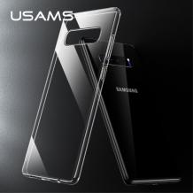 Луксозен силиконов гръб USAMS PRIMARY Series за Samsung S10 - прозрачен