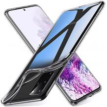 Луксозен силиконов калъф / гръб / TPU 2.0mm за Samsung S20 - прозрачен