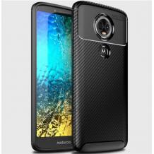 Луксозен силиконов калъф / гръб / TPU Auto Focus за Motorola Moto E5 Plus - черен / Carbon