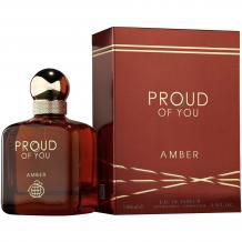 Мъжки Арабски Парфюм - Fragrance World Proud of You Amber EDP 100 мл. / Вдъхновен от Emporio Armani Stronger With You Amber / Giorgio Armani