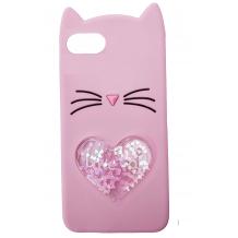 Силиконов калъф / гръб / TPU 3D за Samsung S10 Plus - Love Cat / розов