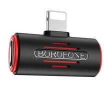 Adapter 2в1 BOROFONE BV6 / музика и зареждане за iPhone 7 / iPhone 8 / Music and Charging