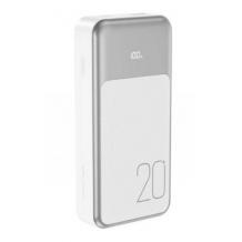 Универсална външна батерия XO-PR249 Lightning (iPhone) + Type-C 20000mAh / Universal Power Bank XO-PR249 Lightning (iPhone) + Type-C 20000mAh - бяла