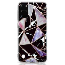 Луксозен силиконов калъф / гръб / TPU Glometric Marble за Samsung A71