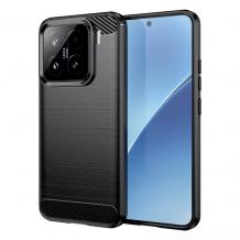 Силиконов калъф / гръб / кейс за Xiaomi 15 - черен / carbon