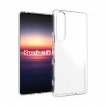 Силиконов калъф / гръб / TPU за Sony Xperia 1 III - прозрачен